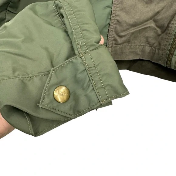Lucky Brand Military Utility Jacket Olive Green Size Medium - Picture 6 of 9